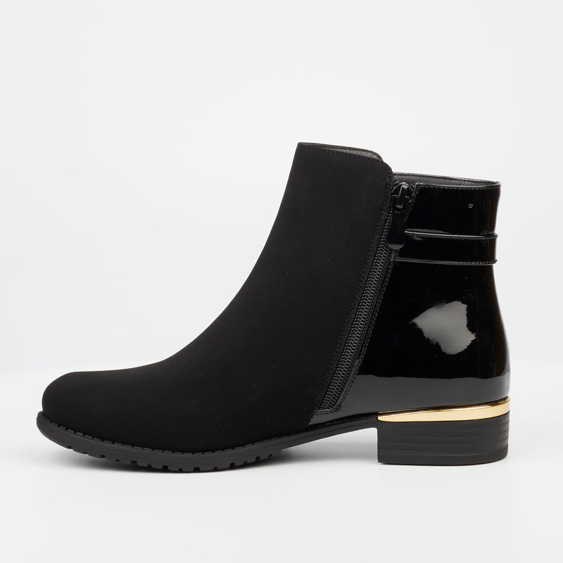Miss Black Hadar 10 Ankle Boot - Black footwear Miss Black   