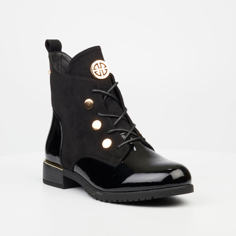 Miss Black Hadar 11 Ankle Boot - Black footwear Miss Black   