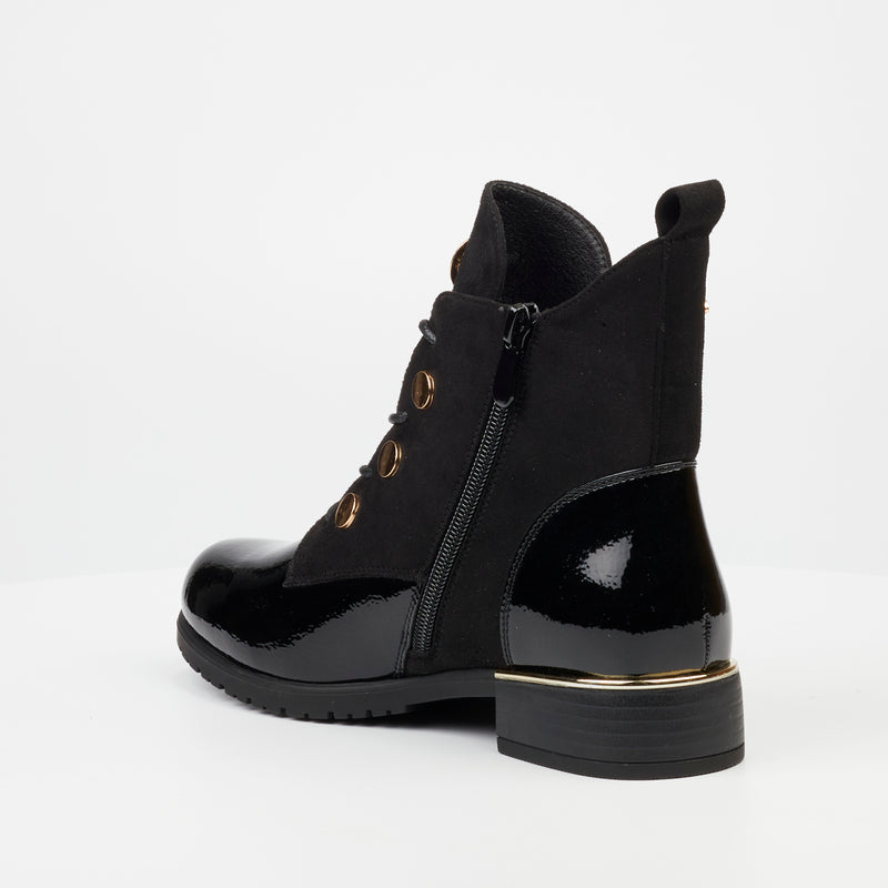 Miss Black Hadar 11 Ankle Boot - Black footwear Miss Black   