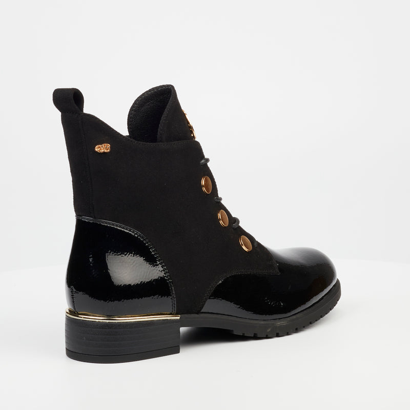 Miss Black Hadar 11 Ankle Boot - Black footwear Miss Black   