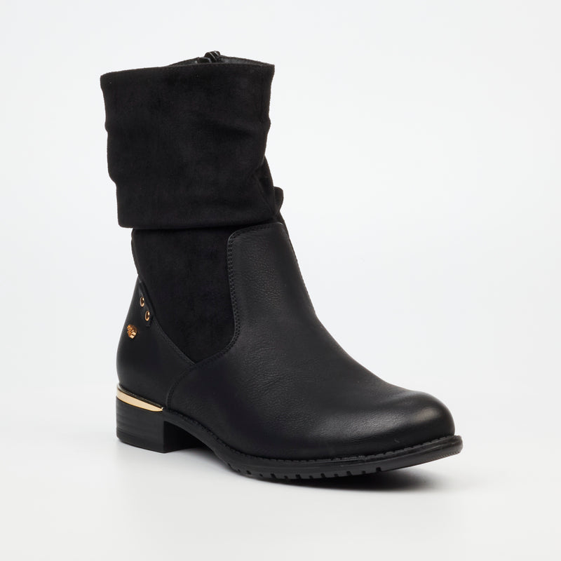 Miss Black Hadar 12 Ankle Boot - Black footwear Miss Black