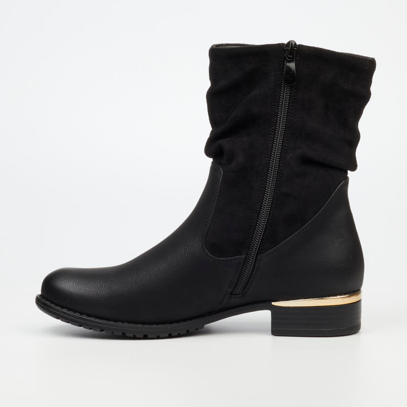 Miss Black Hadar 12 Ankle Boot - Black footwear Miss Black