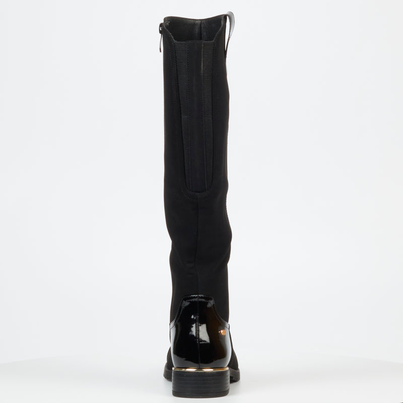 Miss Black Hadar 14 High Boot - Black footwear Miss Black   