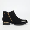 Miss Black Hadar 1 Ankle Boot - Black footwear Miss Black