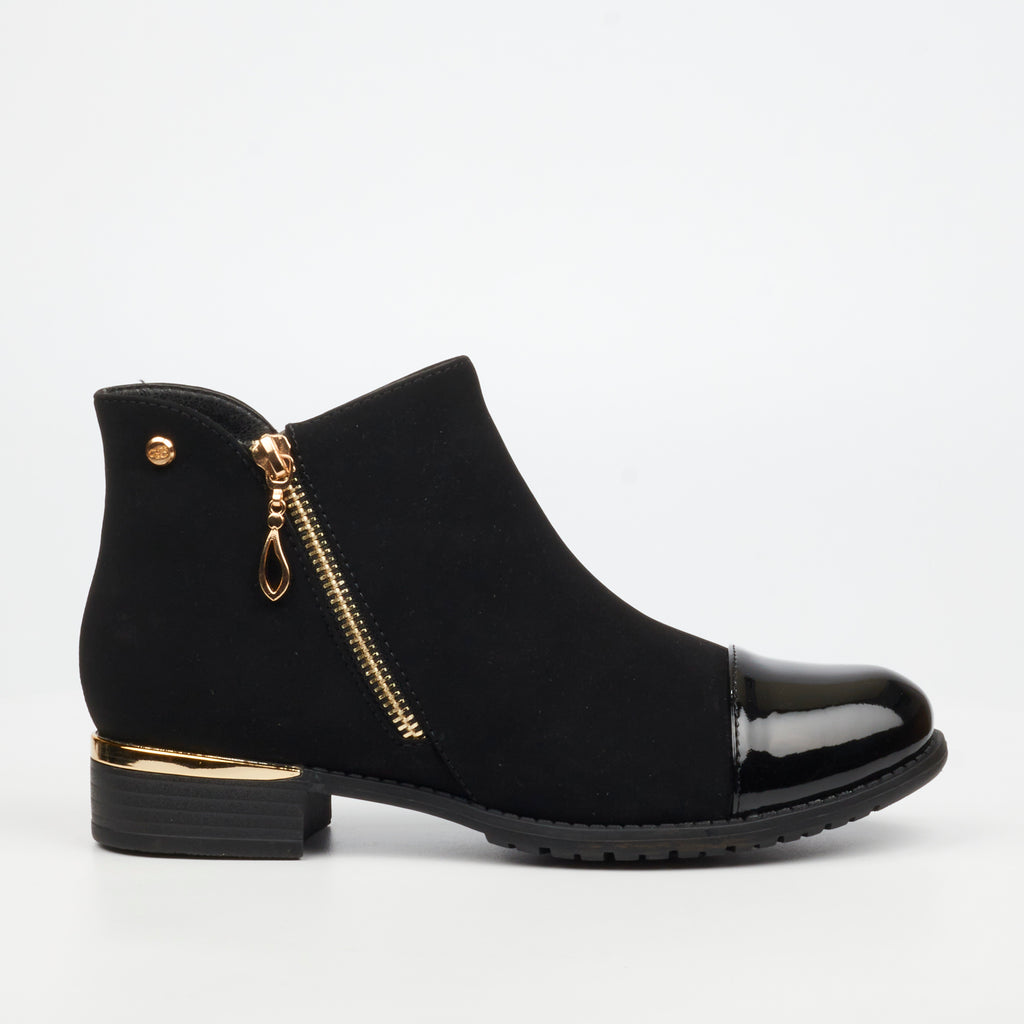 Miss Black Hadar 1 Ankle Boot - Black footwear Miss Black