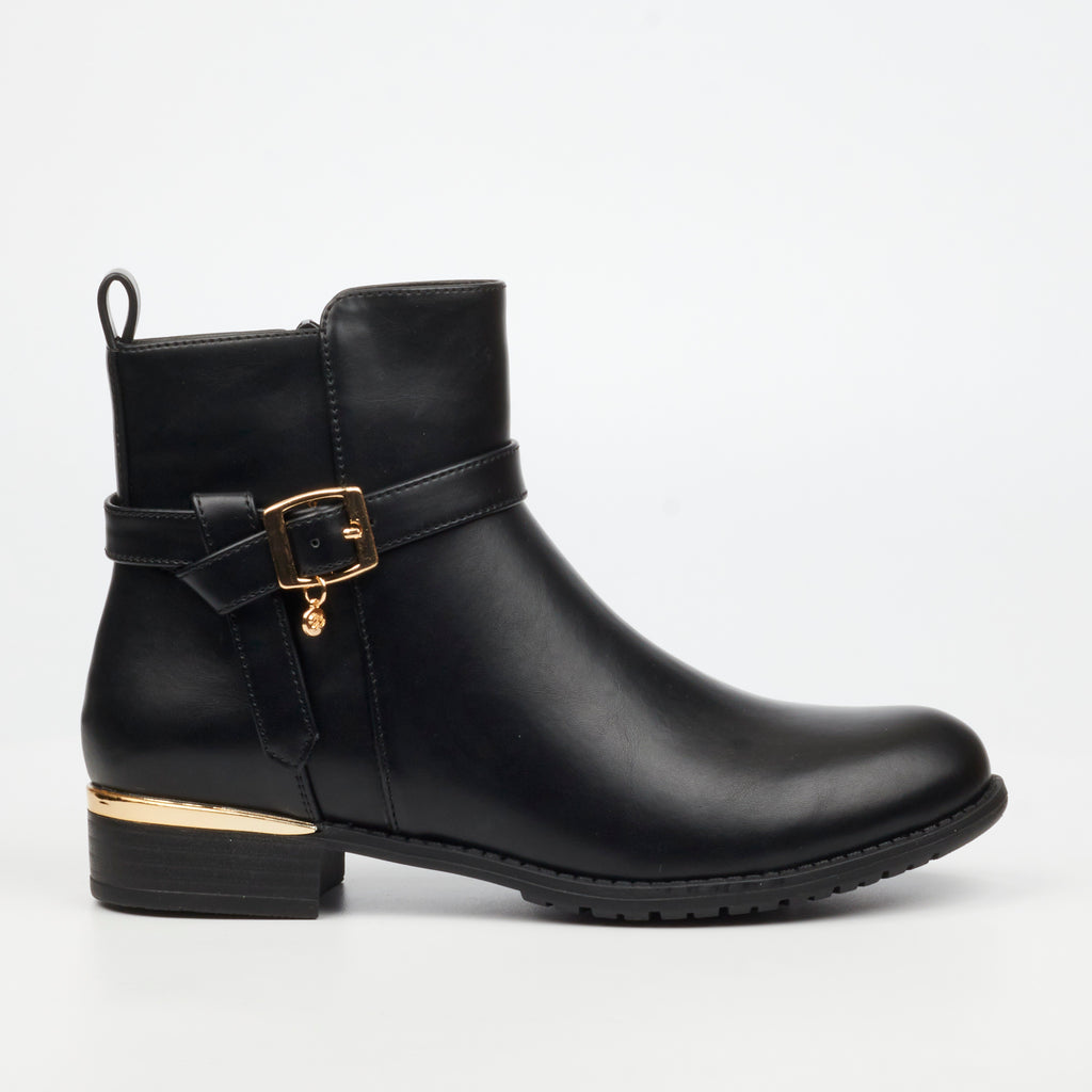 Miss Black Hadar 21 Ankle Boot - Black footwear Miss Black