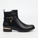 Miss Black Hadar 21 Ankle Boot - Black footwear Miss Black