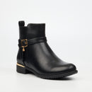 Miss Black Hadar 21 Ankle Boot - Black footwear Miss Black