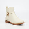 Miss Black Hadar 21 Ankle Boot - Bone footwear Miss Black