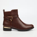 Miss Black Hadar 21 Ankle Boot - Chocolate footwear Miss Black
