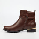 Miss Black Hadar 21 Ankle Boot - Chocolate footwear Miss Black