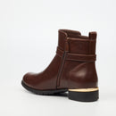 Miss Black Hadar 21 Ankle Boot - Chocolate footwear Miss Black