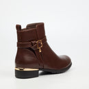 Miss Black Hadar 21 Ankle Boot - Chocolate footwear Miss Black