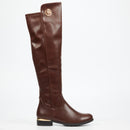 Miss Black Hadar 25 High Boots Faux Leather – Chocolate