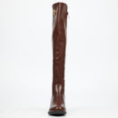 Miss Black Hadar 25 High Boots Faux Leather – Chocolate