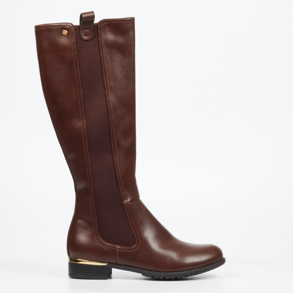 Miss Black Hadar 28 High Boot - Chocolate footwear Miss Black