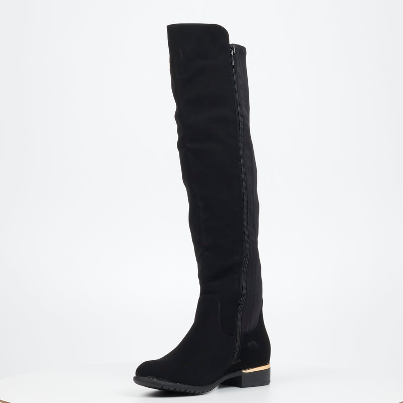Miss Black Hadar 3 High Boot - Black footwear Miss Black   