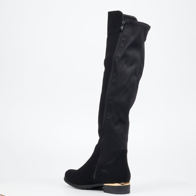 Miss Black Hadar 3 High Boot - Black footwear Miss Black   