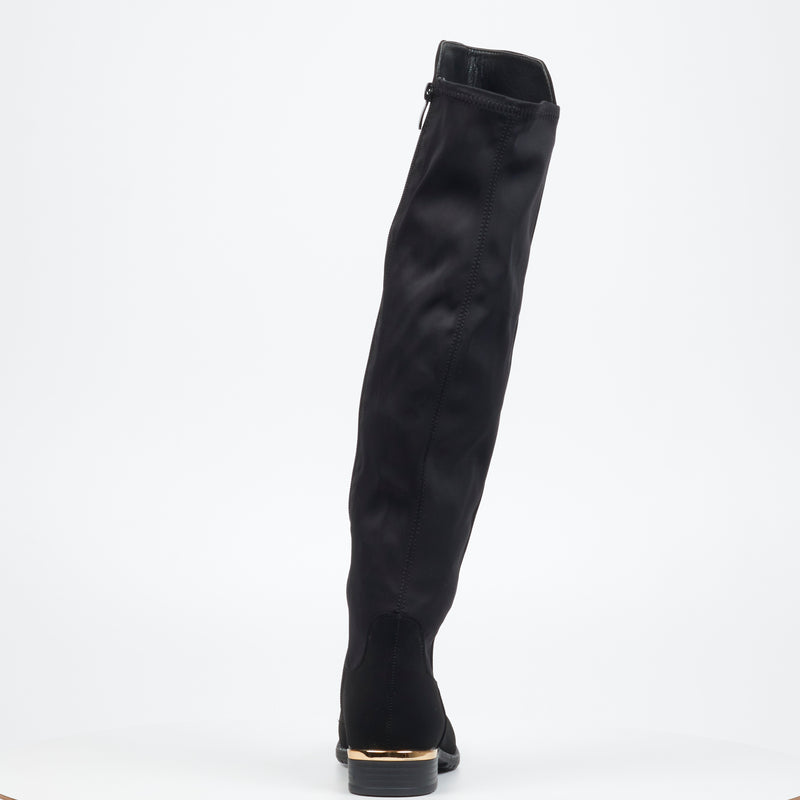 Miss Black Hadar 3 High Boot - Black footwear Miss Black   
