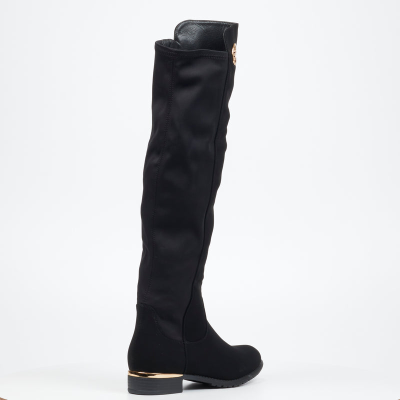 Miss Black Hadar 3 High Boot - Black footwear Miss Black   