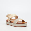 Butterfly Feet Haley 1 Flatform - Beige footwear Butterfly Feet