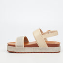 Butterfly Feet Haley 1 Flatform - Beige footwear Butterfly Feet