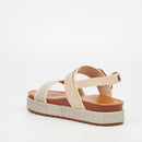 Butterfly Feet Haley 1 Flatform - Beige footwear Butterfly Feet