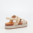 Butterfly Feet Haley 1 Flatform - Beige footwear Butterfly Feet