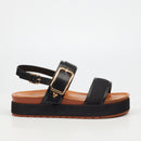 Butterfly Feet Haley 1 Flatform - Black footwear Butterfly Feet