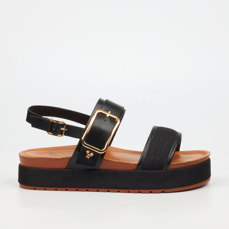 Butterfly Feet Haley 1 Flatform - Black