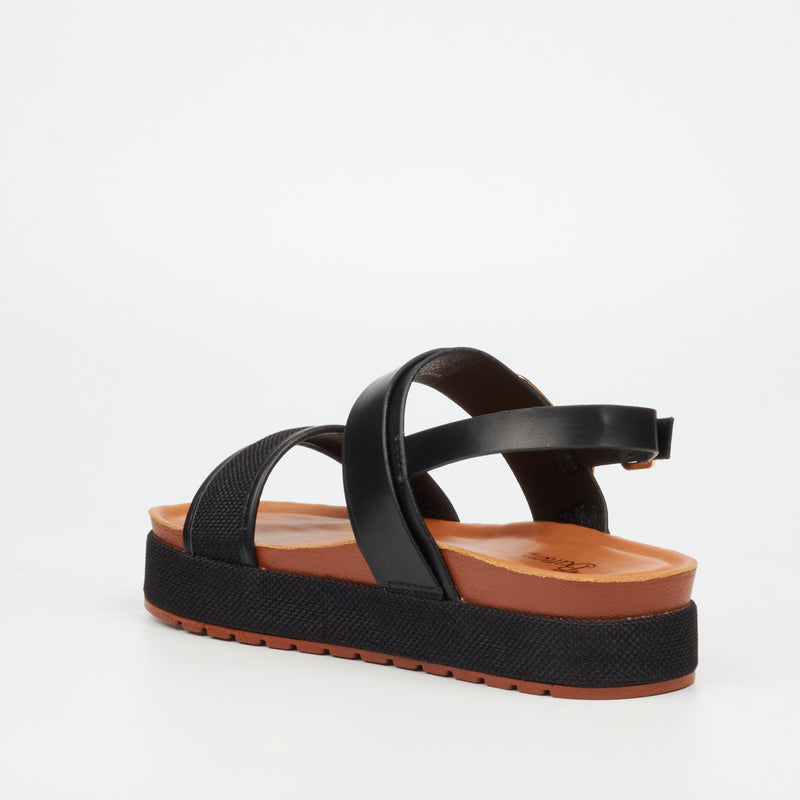 Butterfly Feet Haley 1 Flatform - Black