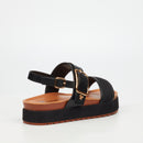 Butterfly Feet Haley 1 Flatform - Black footwear Butterfly Feet