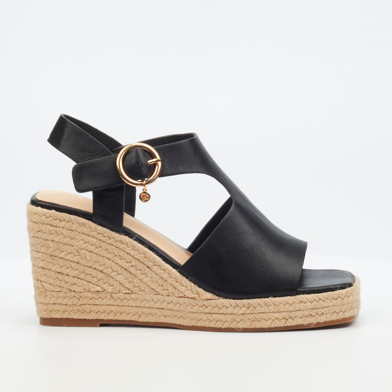 Miss Black Hay 2 Wedge - Black footwear Miss Black   