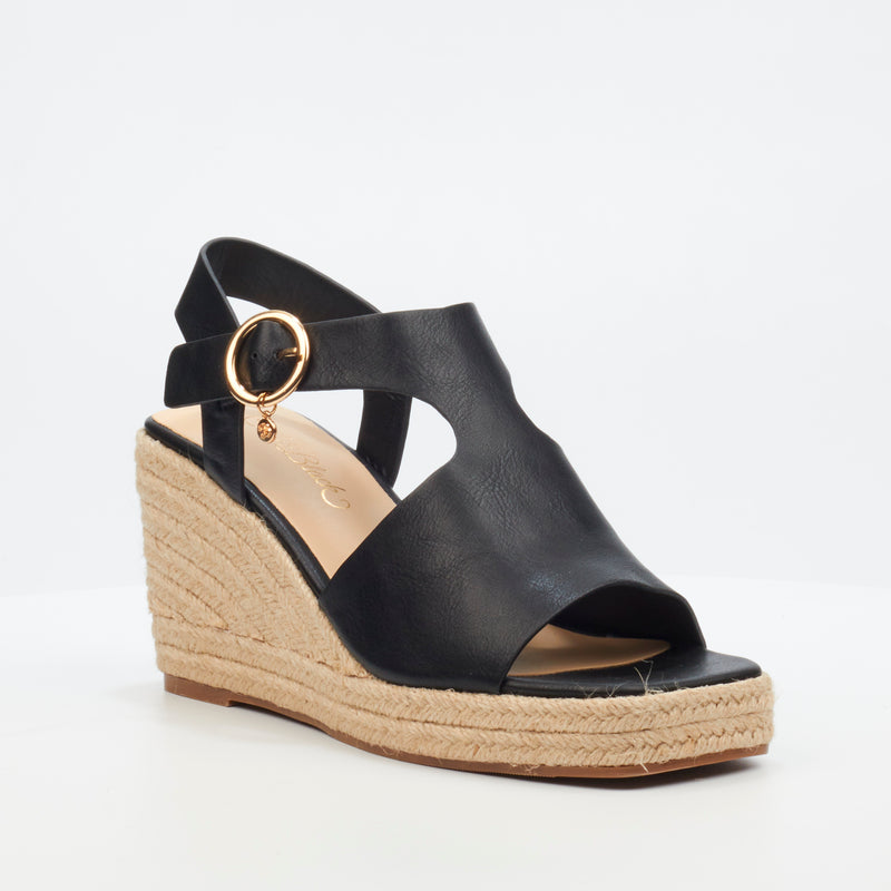 Miss Black Hay 2 Wedge - Black footwear Miss Black   