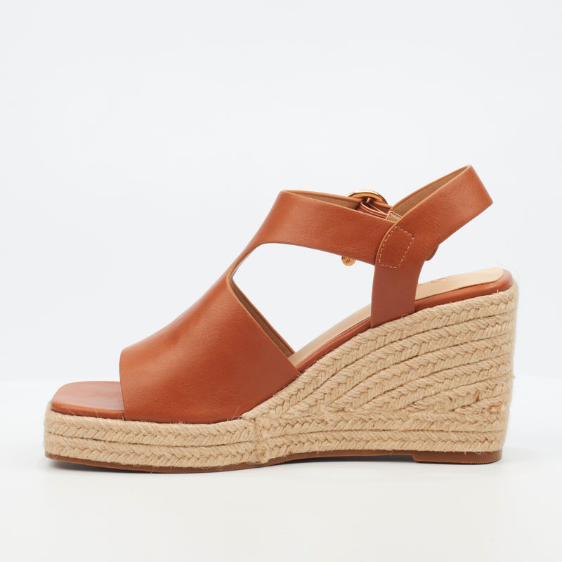 Miss Black Hay 2 Wedge - Tan footwear Miss Black   