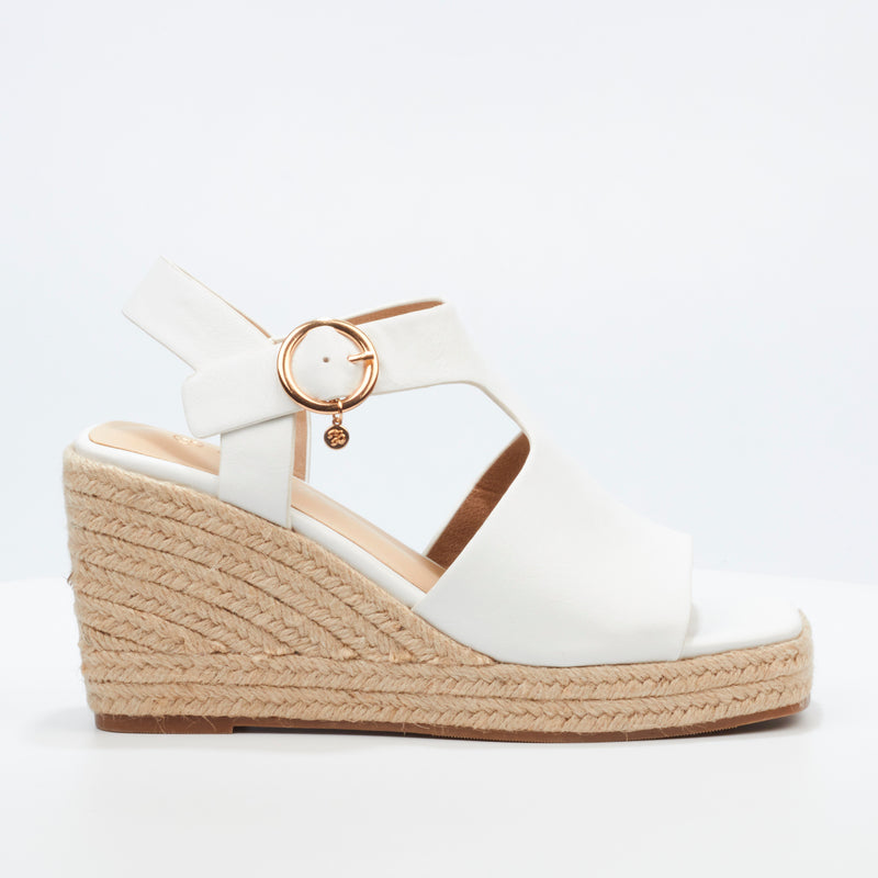 Miss Black Hay 2 Wedge - White footwear Miss Black   