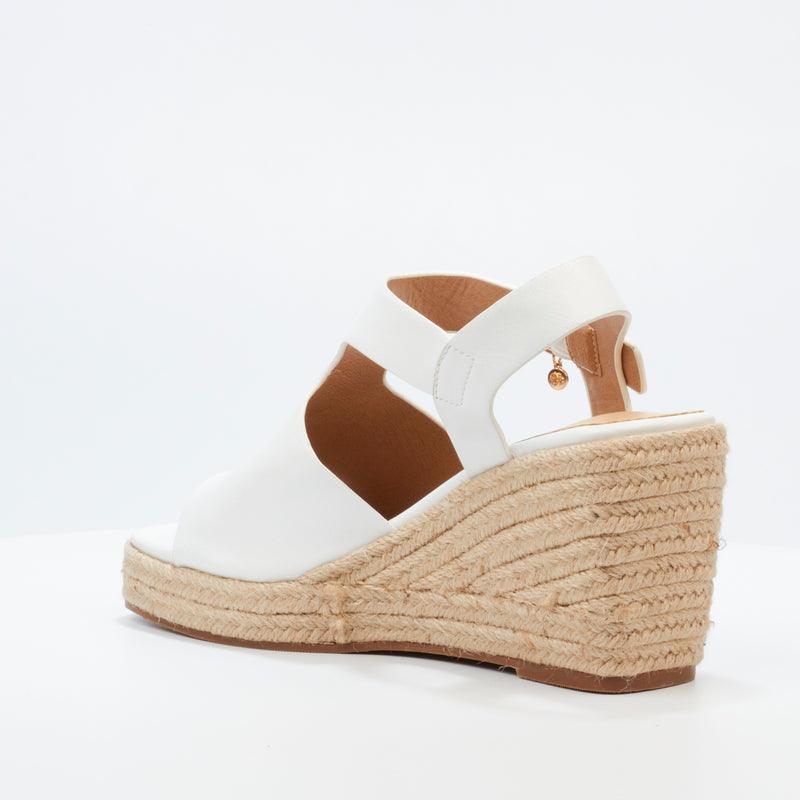 Miss Black Hay 2 Wedge - White footwear Miss Black   