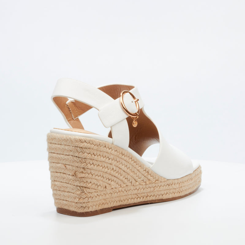 Miss Black Hay 2 Wedge - White footwear Miss Black   