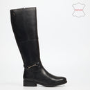 Nicci Tyler Haylan 2 Genuine Leather High Boot - Black footwear Nicci Tyler