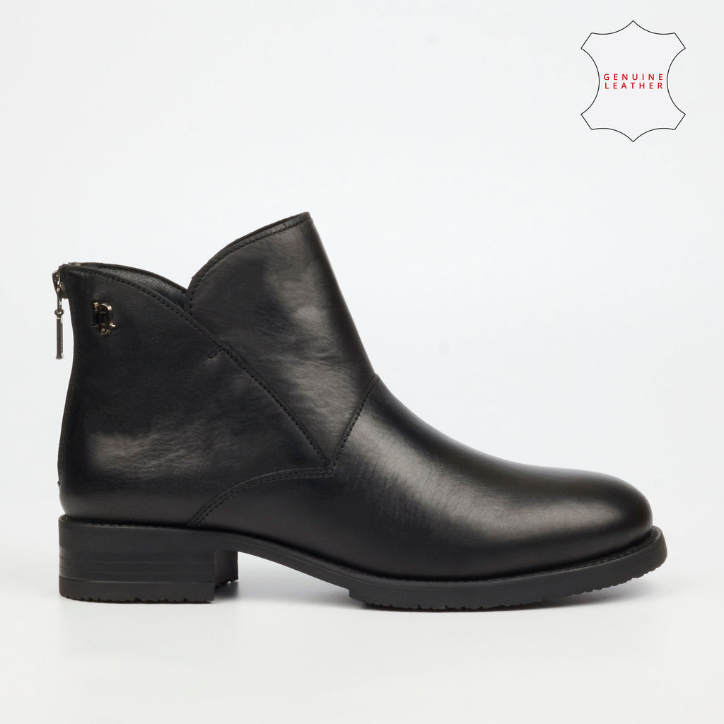 Nicci Tyler Haylan 4 Genuine Leather Ankle Boot - Black footwear Nicci Tyler