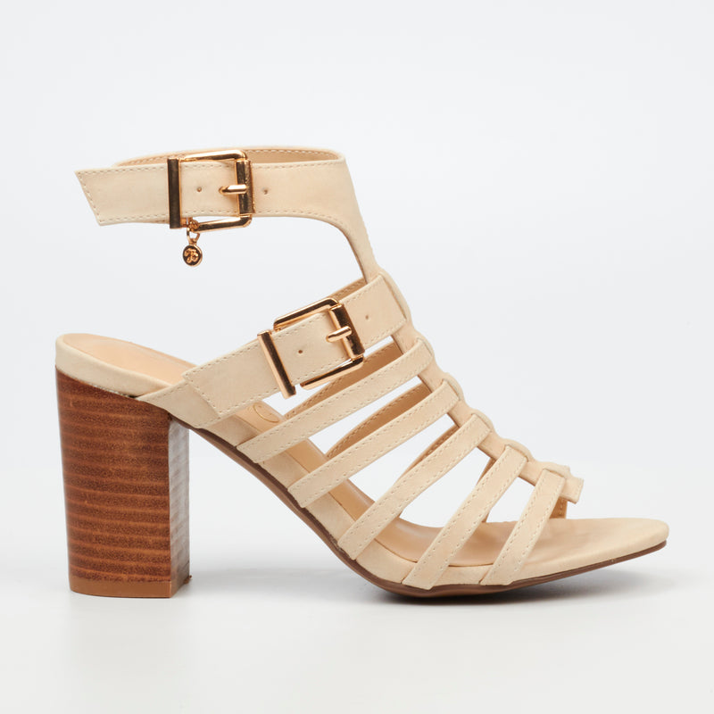 Miss Black Hazel 1 Heel - Beige footwear Miss Black   