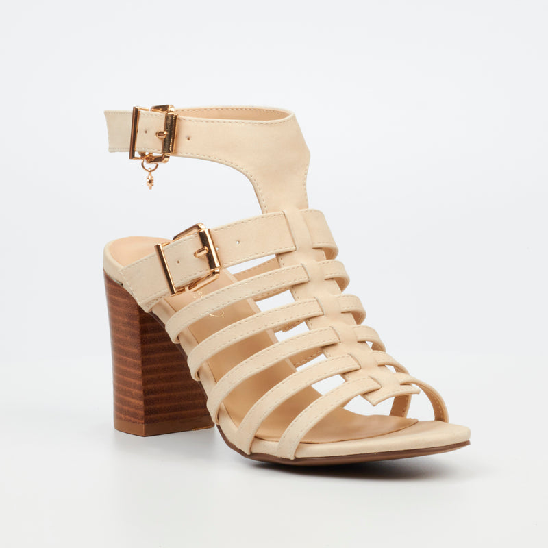 Miss Black Hazel 1 Heel - Beige footwear Miss Black   