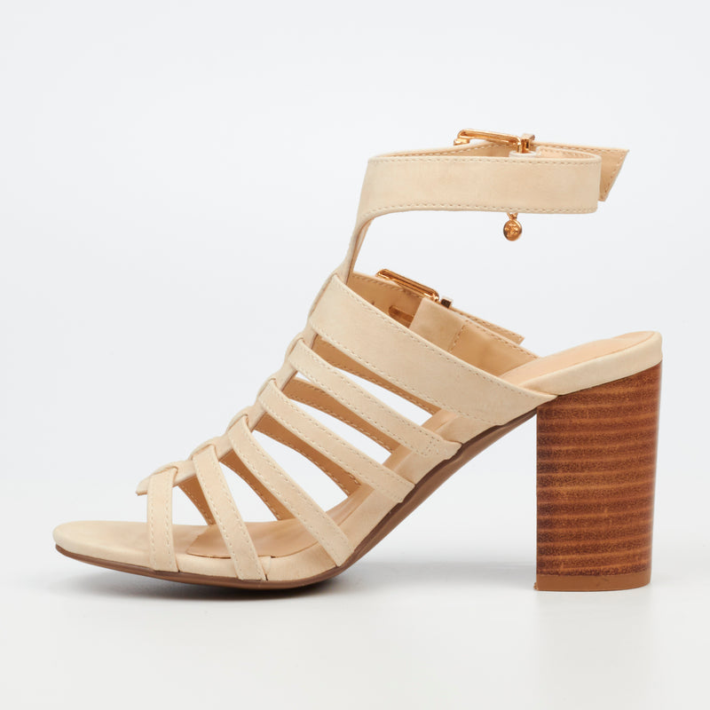 Miss Black Hazel 1 Heel - Beige footwear Miss Black   