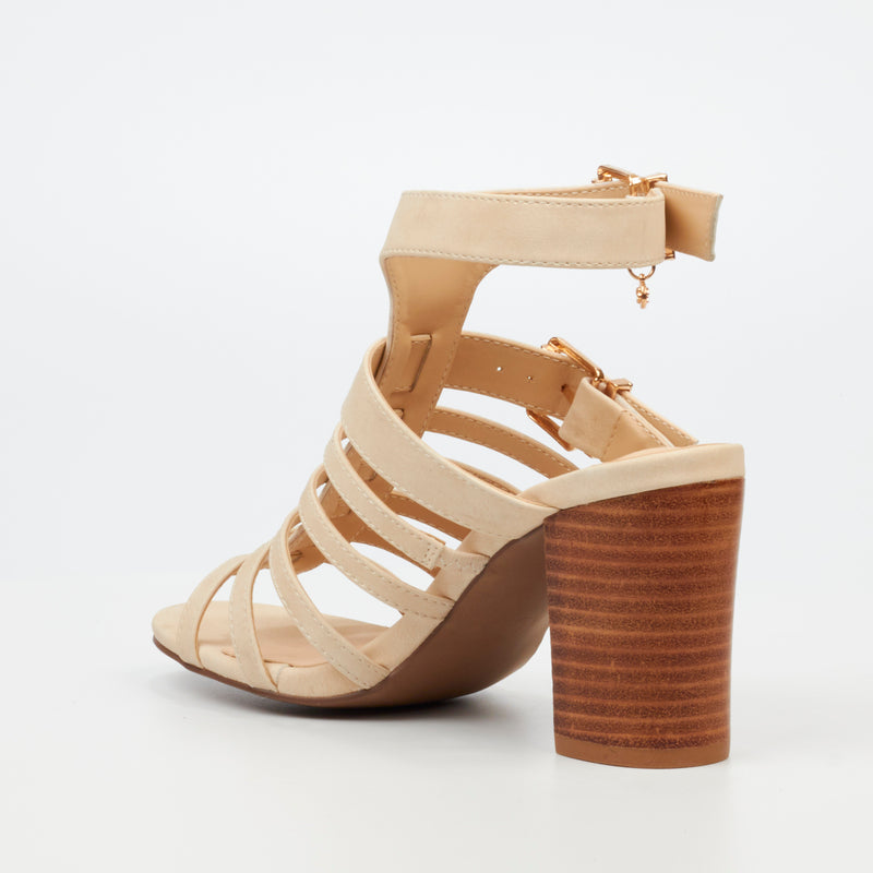 Miss Black Hazel 1 Heel - Beige footwear Miss Black   