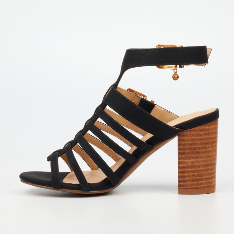 Miss Black Hazel 1 Heel - Black footwear Miss Black   