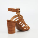 Miss Black Hazel 1 Heel - Brown footwear Miss Black