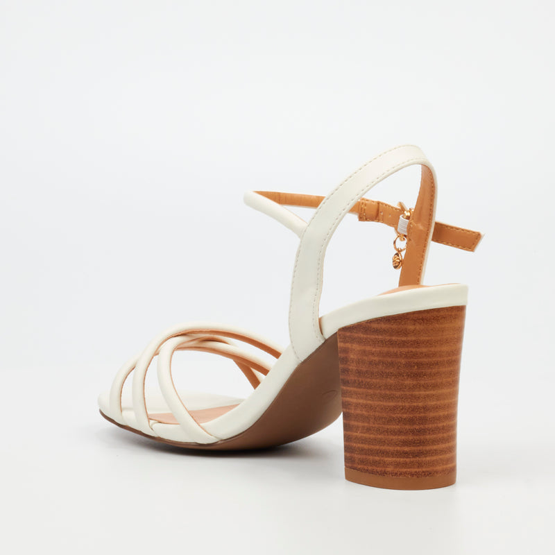 Miss Black Hazel 2 Heel - White footwear Miss Black   