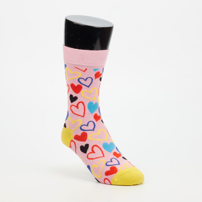 Happy Socks Hearts Sock - Pink accessories External   