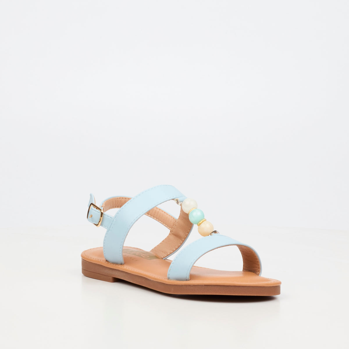 Little Miss Black Heavenly 2 Flat Sandal - Blue