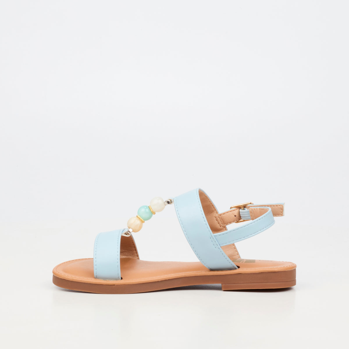 Little Miss Black Heavenly 2 Flat Sandal - Blue